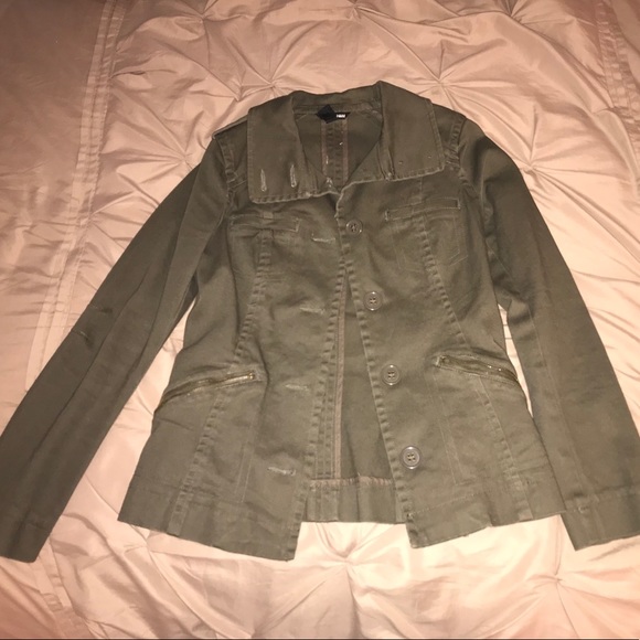 H&M Jackets & Blazers - Green Cargo Jacket
